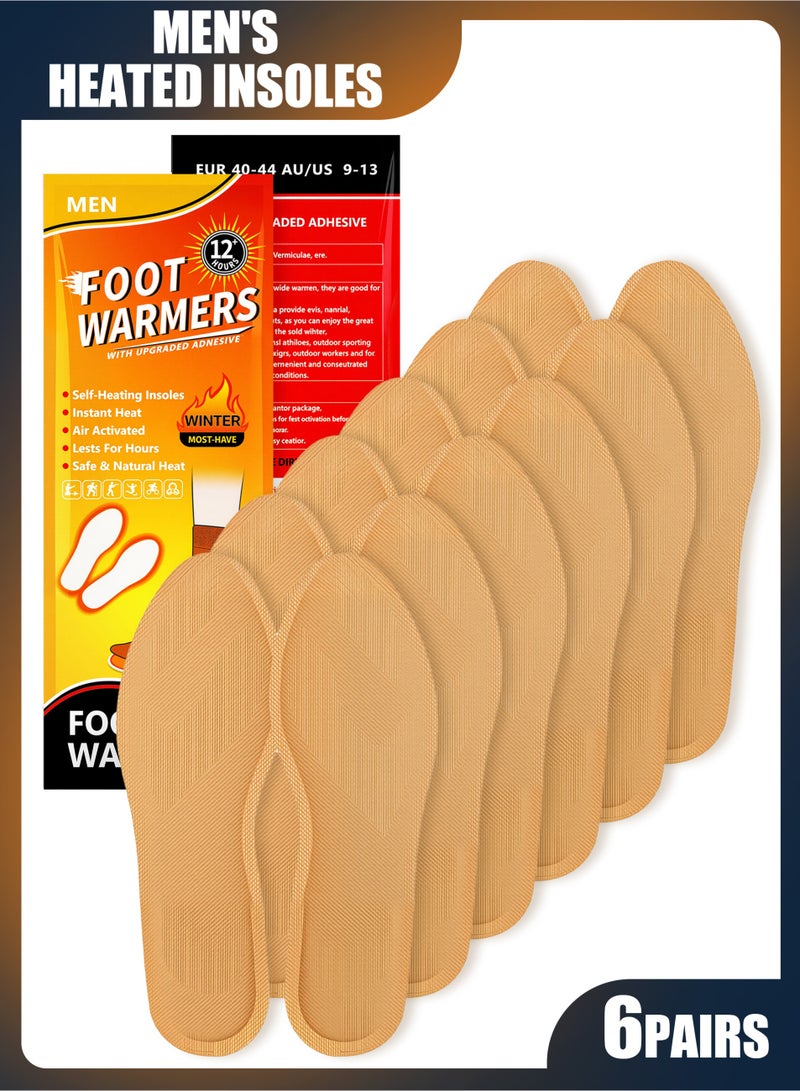 6 Pair Disposable Foot Warmer Value Pack, Safe Fast Heat, 10 Hours of Warmth - Image 1